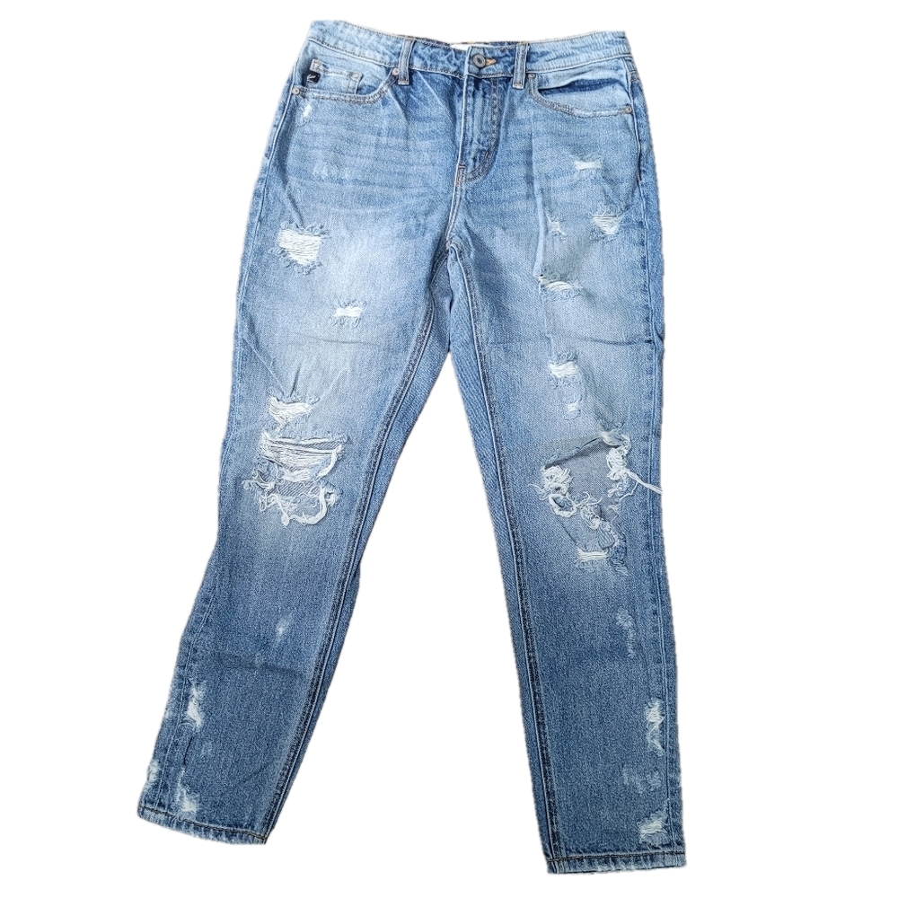 Kancan Distressed Blue Jeans Skinny - Size 5 / 26